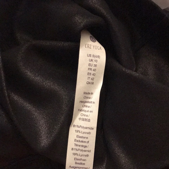 NWT CRZ YOGA Butterluxe Matte Faux Leather Leggings - Picture 15 of 16